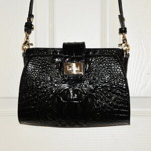Brahmin Alena Black Melbourne Genuine Leather Small Bag